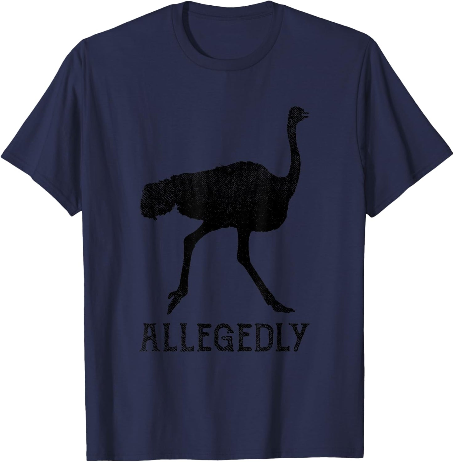 Vintage Allegedly Ostrich T-Shirt - T-Shirt | Navy