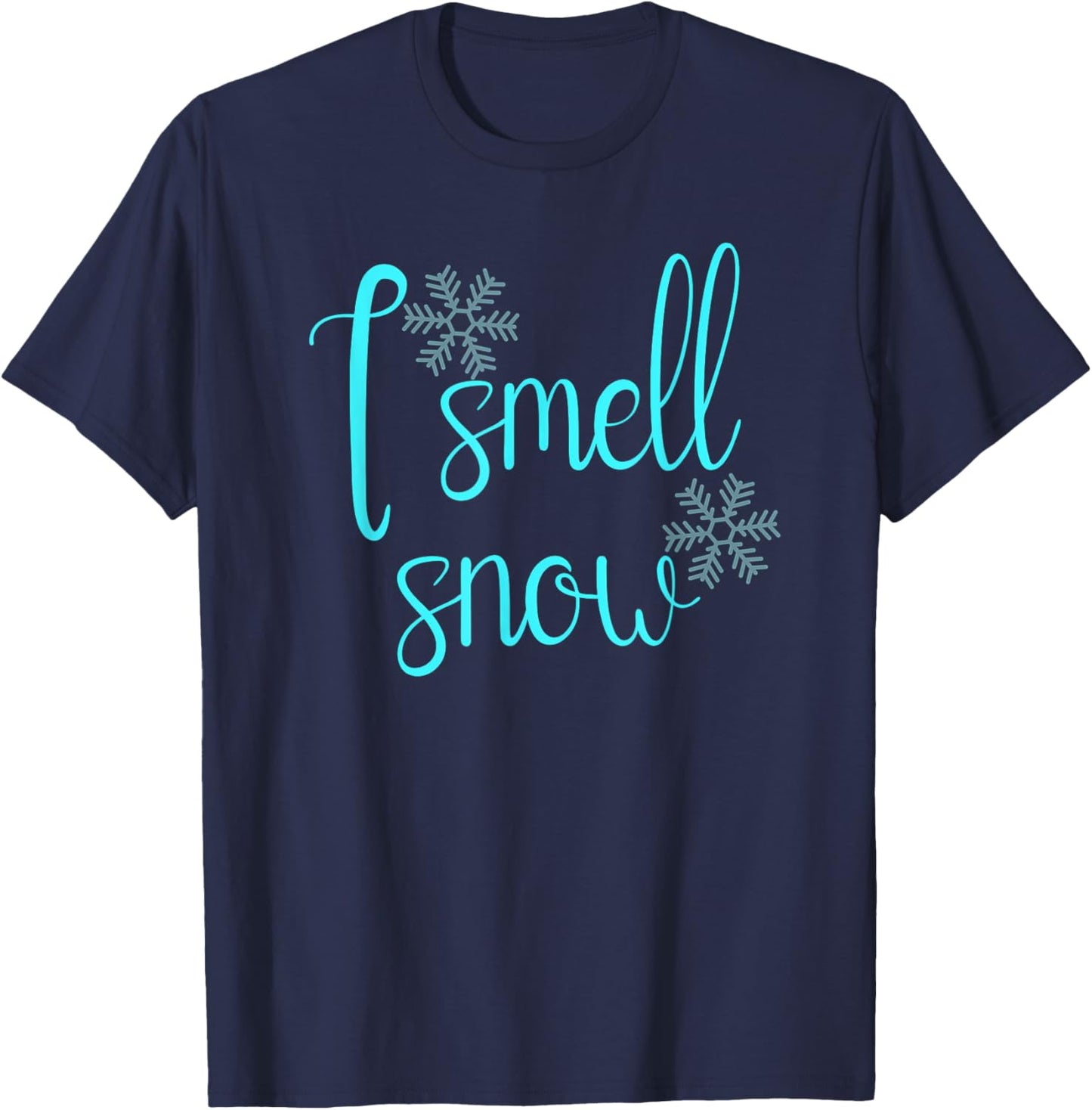 I smell snow cozy season T-Shirt - T-Shirt | Navy