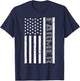 4th Of July Farmer American Farm Cow Tractor Flag Patriotism Women Kids Men T-Shirt - T-Shirt | Navy