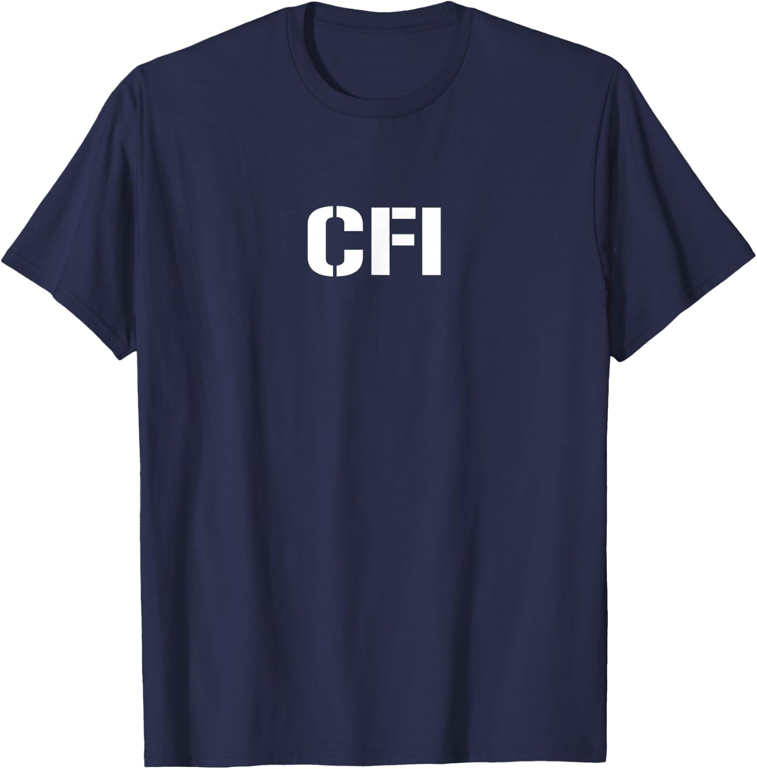 CFI Certified Flight Instructor T-Shirt - T-Shirt | Navy