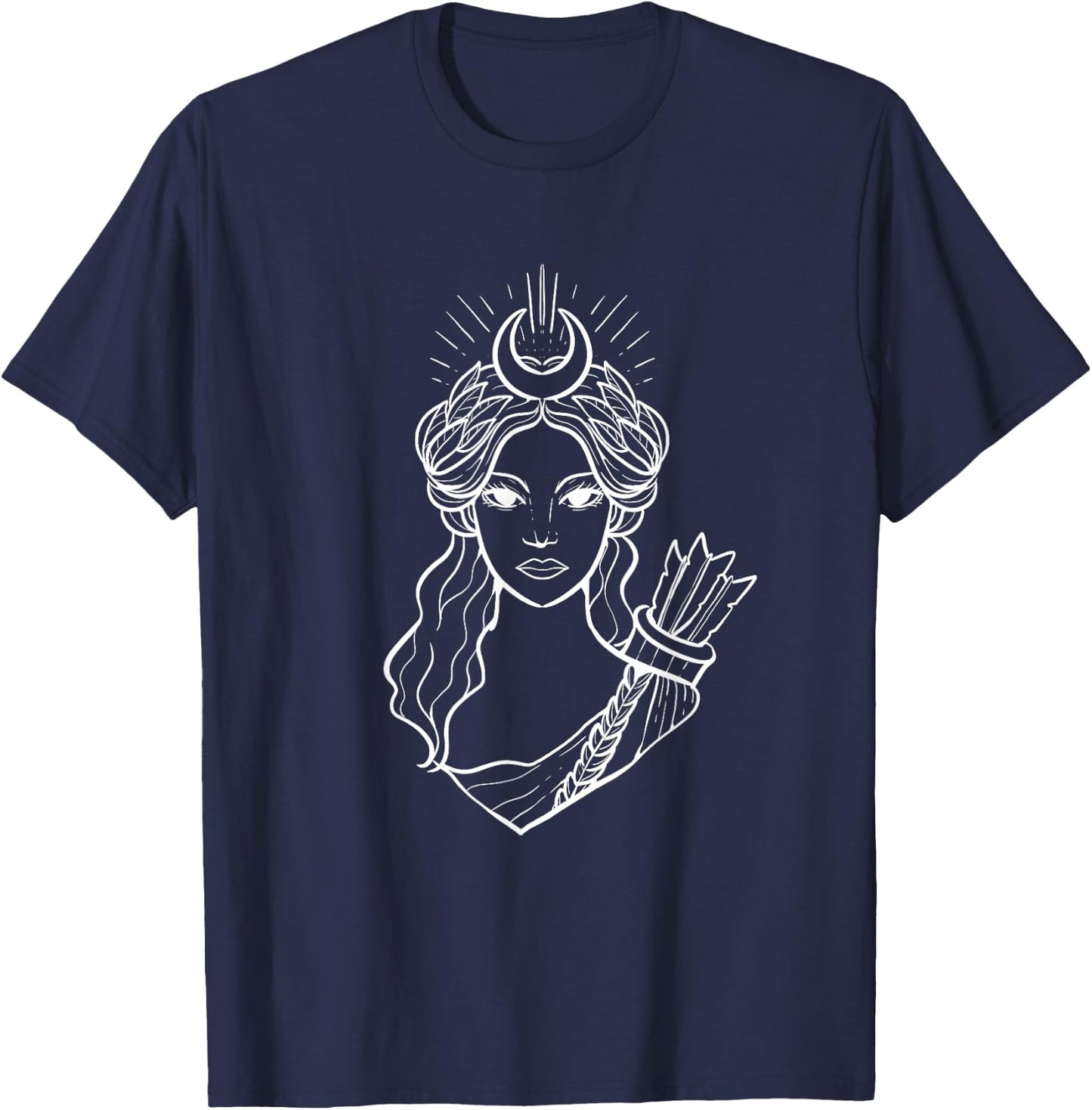 Artemis Hunt Goddess Mythology Fan And Hunter T-Shirt - T-Shirt | Navy