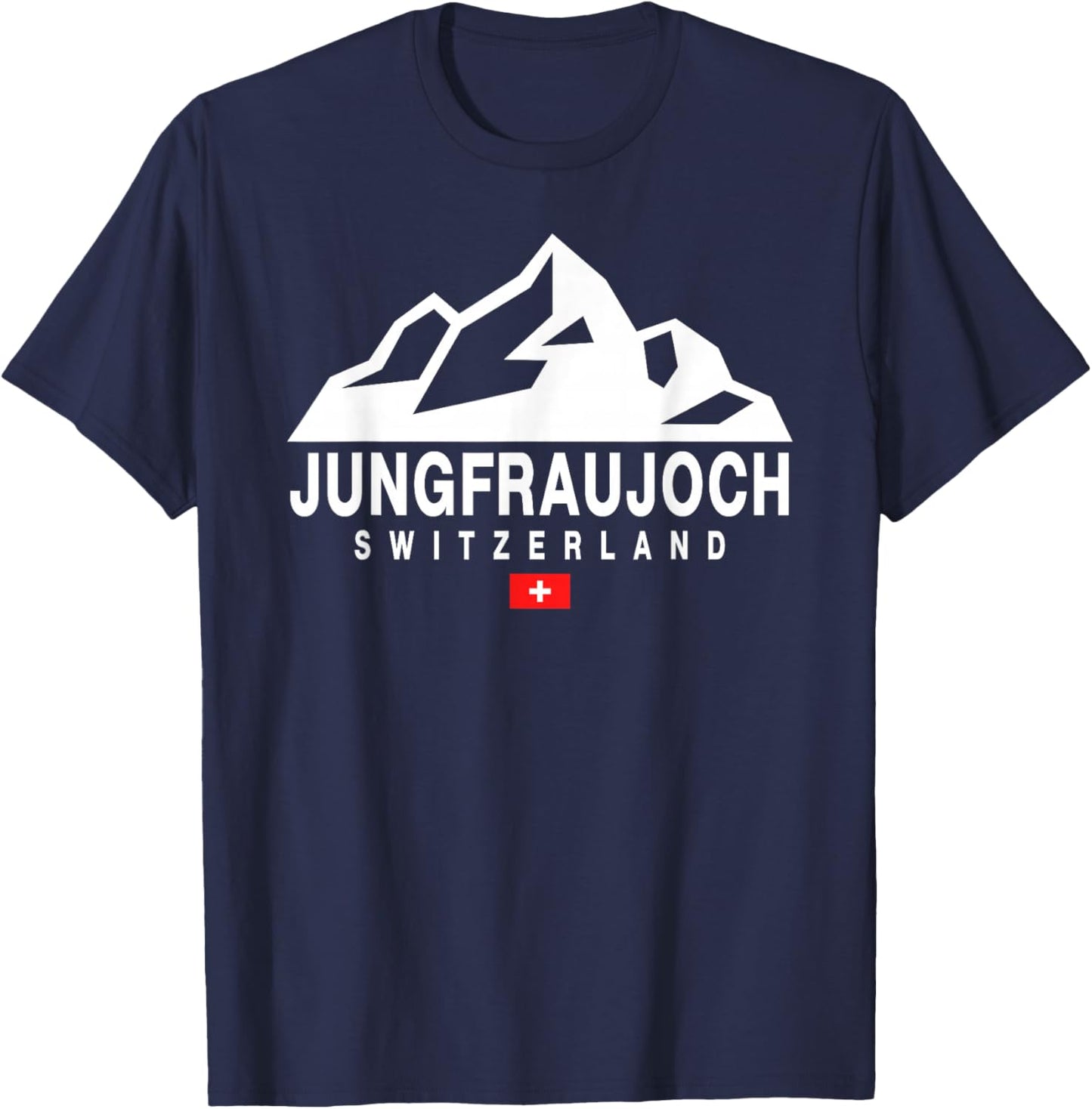 Jungfraujoch Switzerland Attractions Swiss Mountains T-Shirt - T-Shirt | Navy