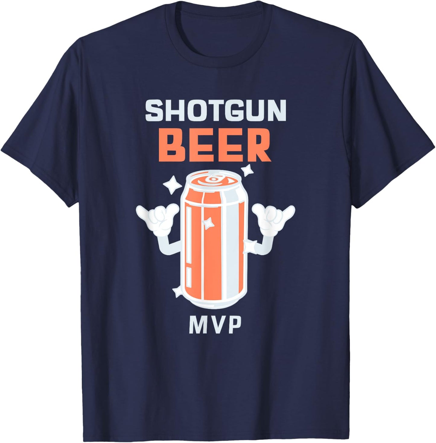 Shotgun Beer MVP - Funny Beer Drinker T-Shirt - T-Shirt | Navy