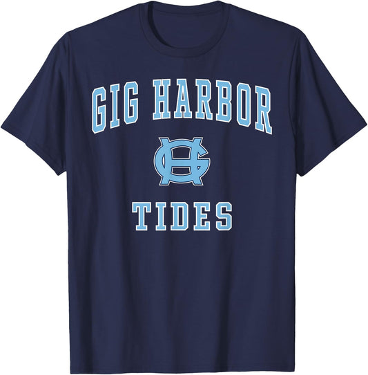 Gig Harbor High School Tides T-Shirt - T-Shirt | Navy