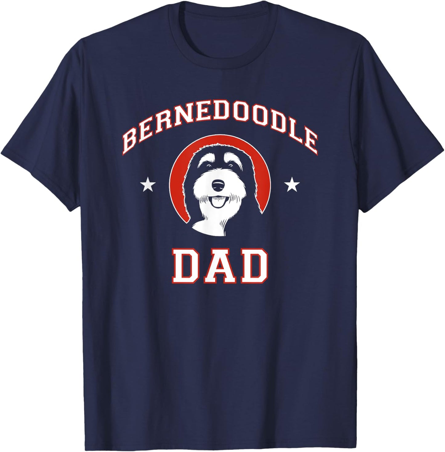 Bernedoodle Dad Dog Father Men Women Kids T-Shirt - T-Shirt | Navy