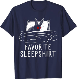 Cryptozoology Mothman Cryptid Favorite Sleep T-Shirt - T-Shirt | Navy