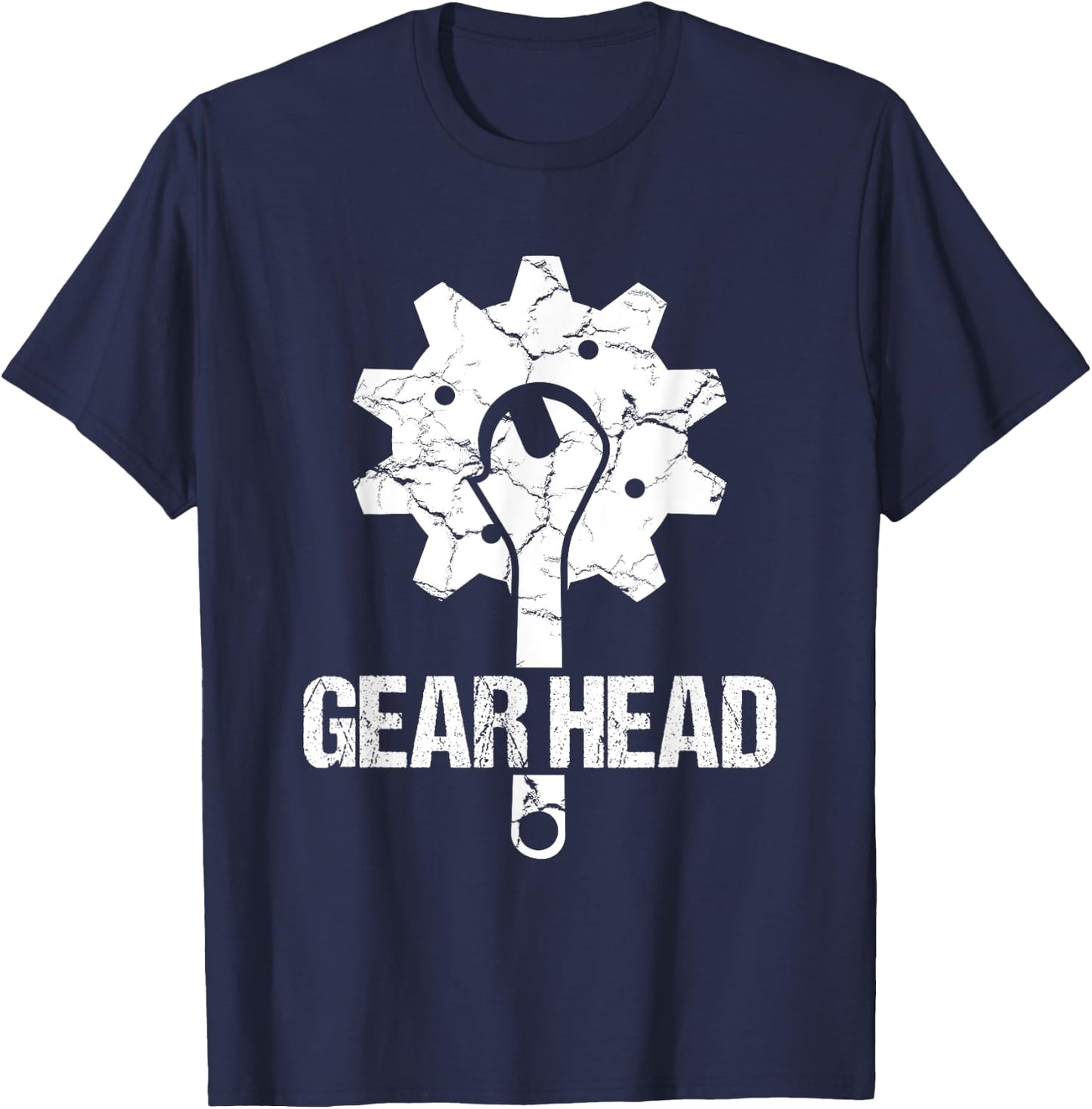 Gear Head Motorcycle Motorsports Bicycle Biker Gift T-Shirt - T-Shirt | Navy