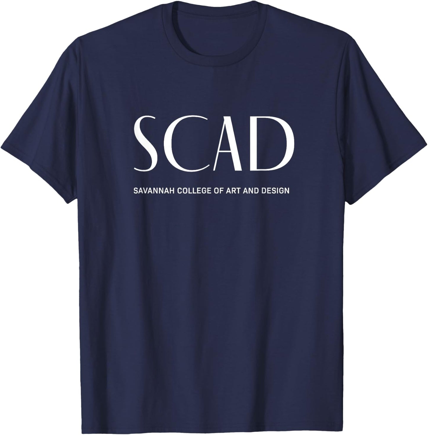 SCAD Art Deco Style College T-Shirt - T-Shirt | Navy