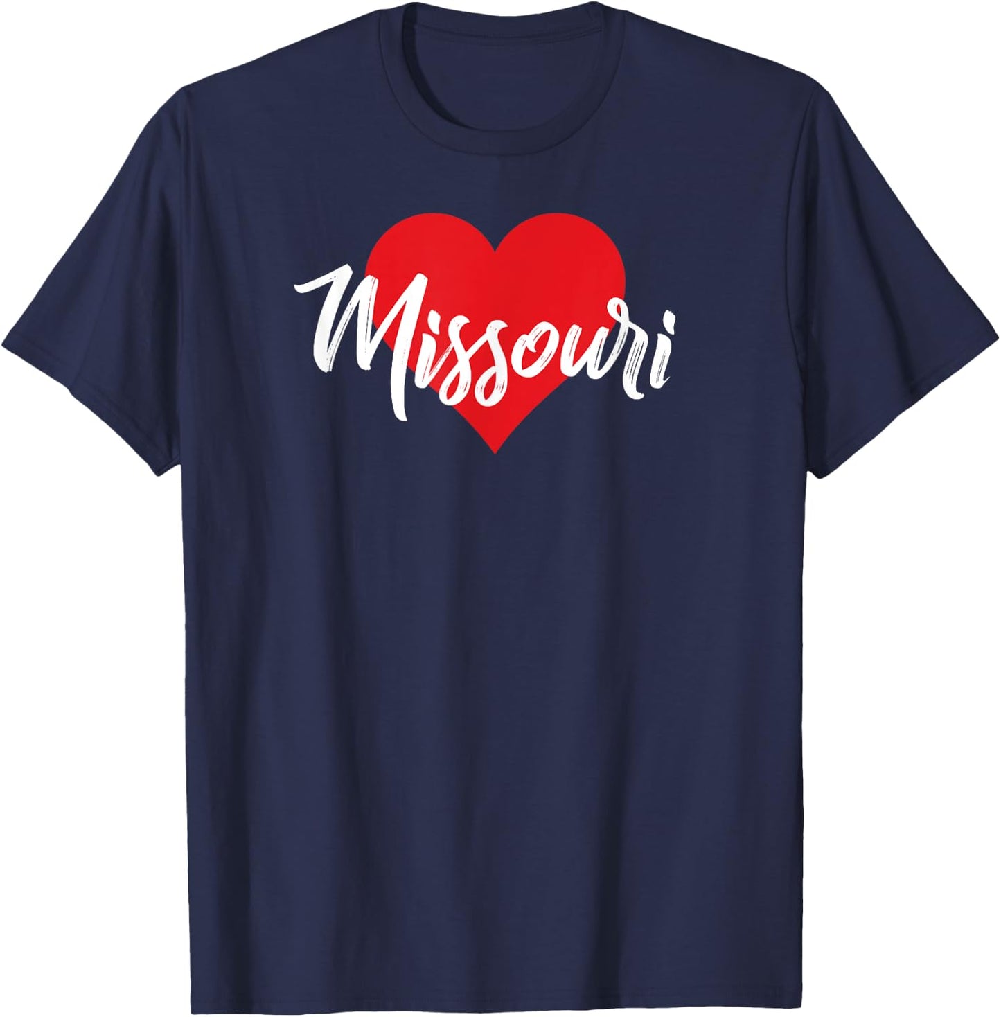 I love Missouri Missourian Lover Gift T-Shirt - T-Shirt | Navy