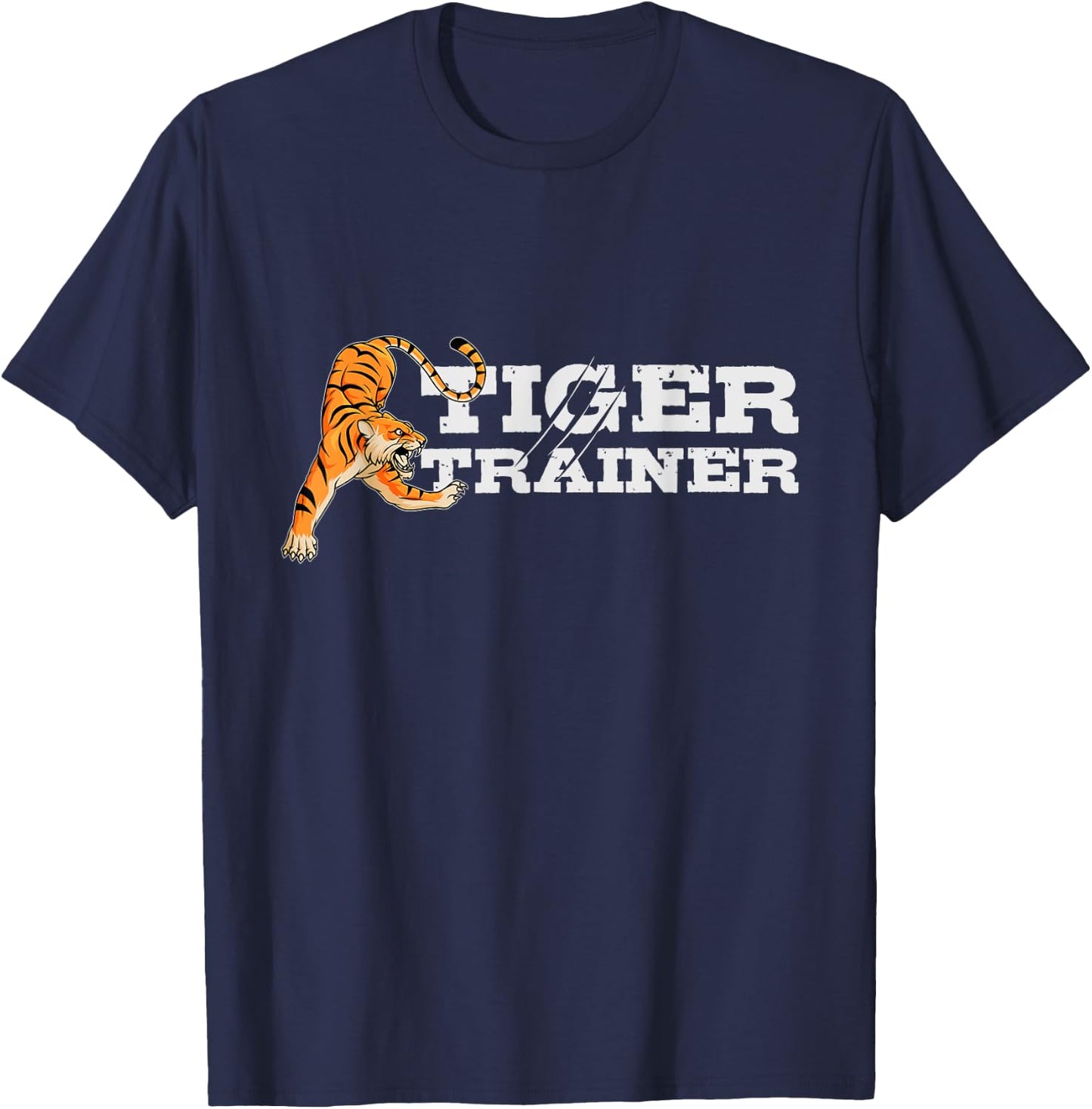 Tiger trainer shirt - Fun Halloween Costume Gift Kids Adult T-Shirt - T-Shirt | Navy