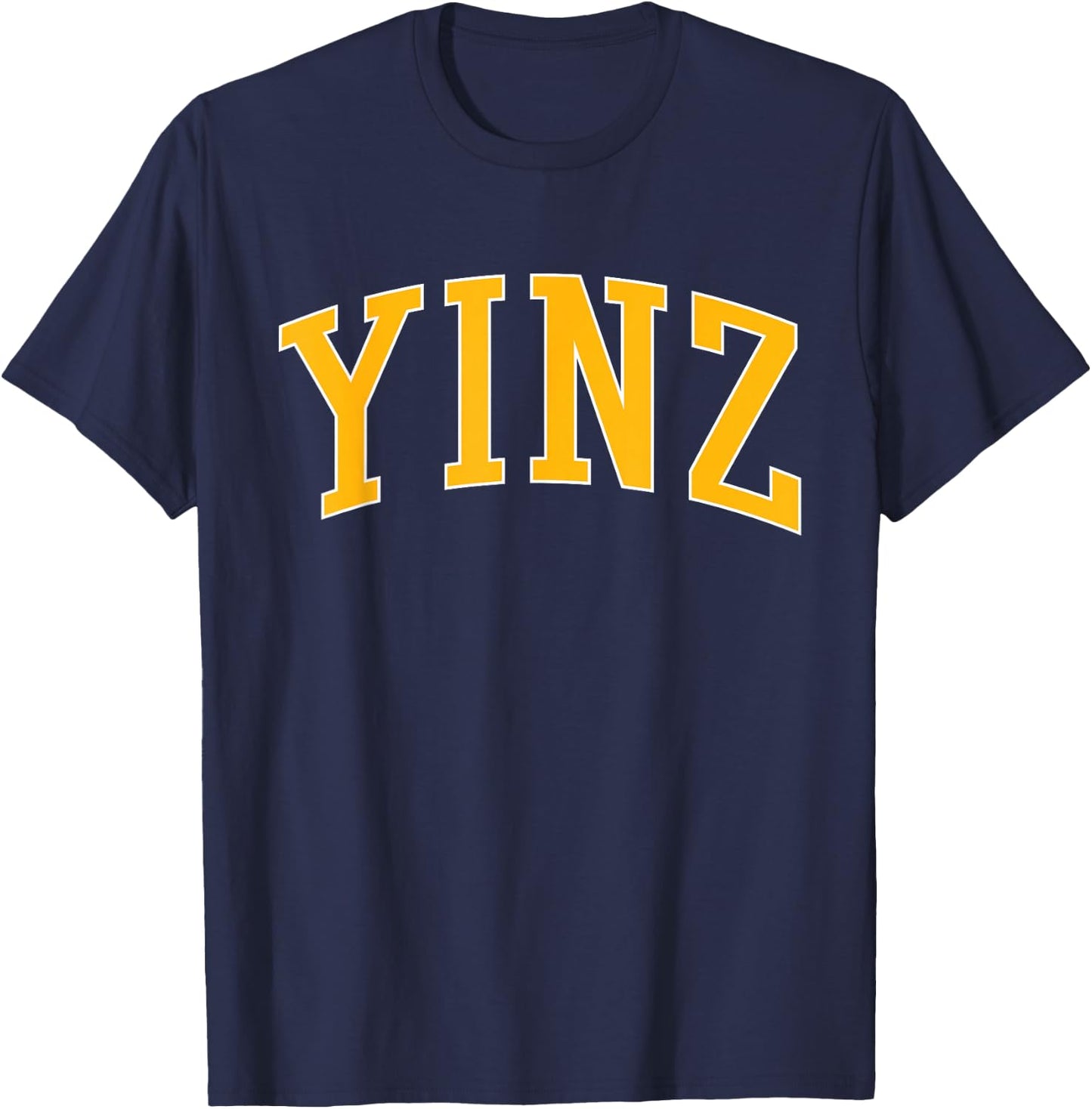 Yinz Retro Yinzer Pittsburgh Vintage T-Shirt - T-Shirt | Navy