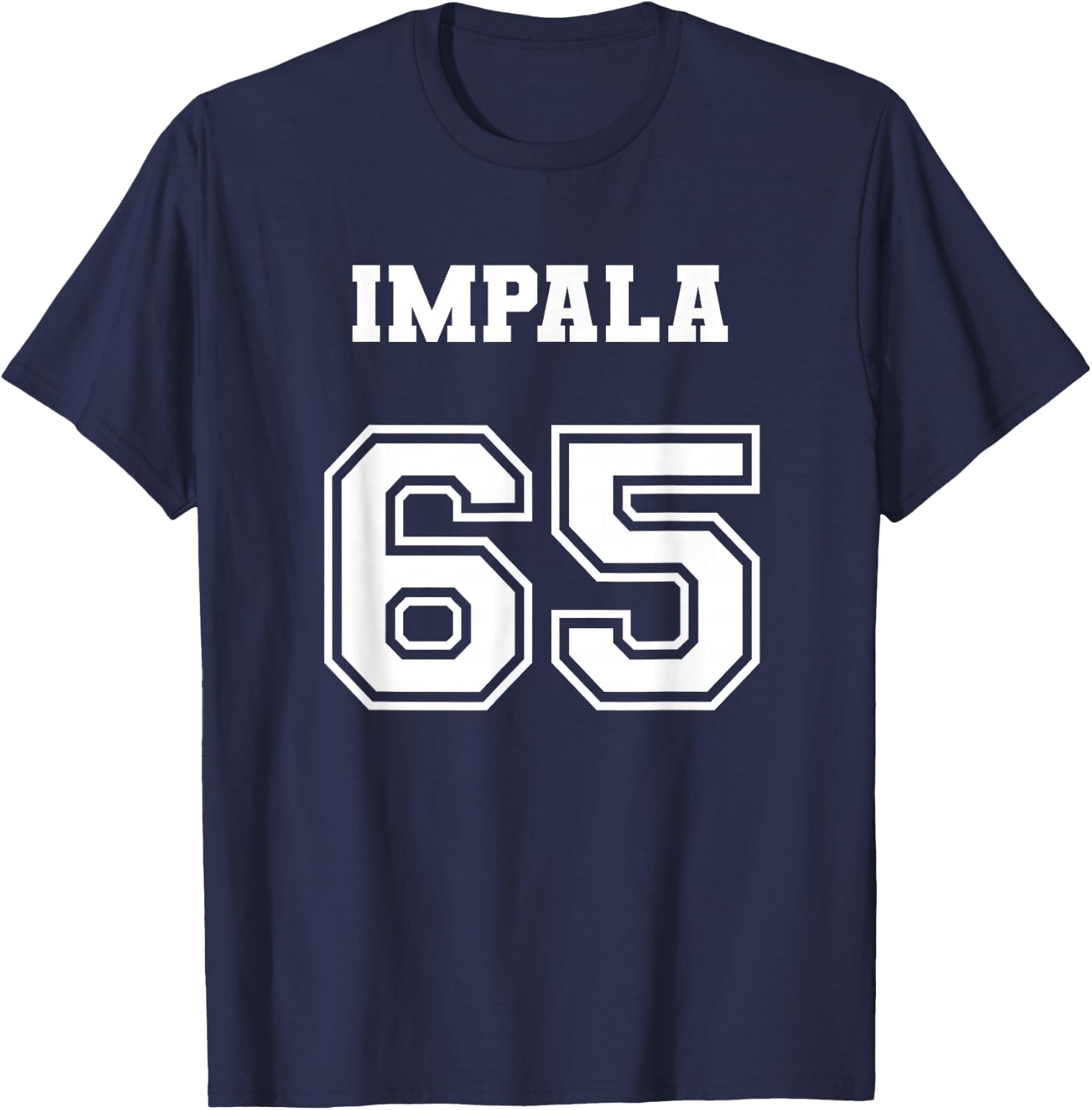Style 65 1965 Impala Old School Lowrider Jersey T-Shirt - T-Shirt | Navy