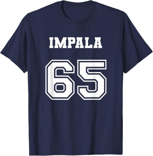 Style 65 1965 Impala Old School Lowrider Jersey T-Shirt - T-Shirt | Navy