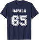 Style 65 1965 Impala Old School Lowrider Jersey T-Shirt - T-Shirt | Navy