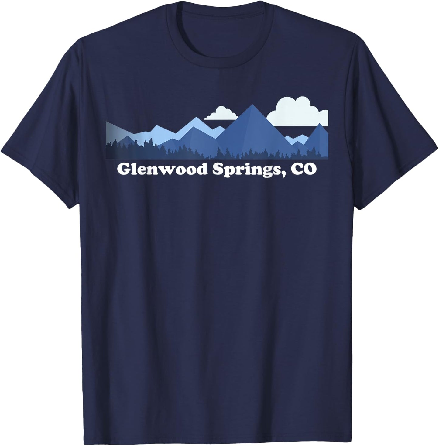 Glenwood Springs Colorado Rocky Mountains CO Souvenir T-Shirt - T-Shirt | Navy