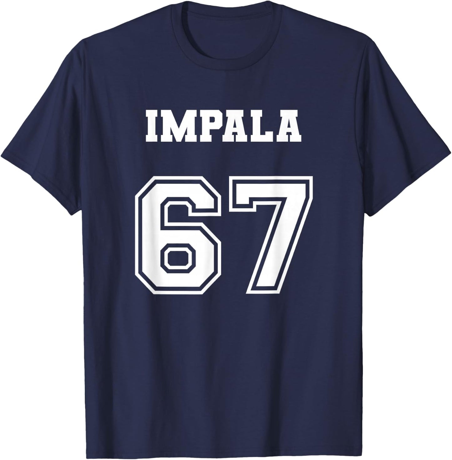 Jersey Style 67 1967 Impala Old School Lowrider T-Shirt - T-Shirt | Navy