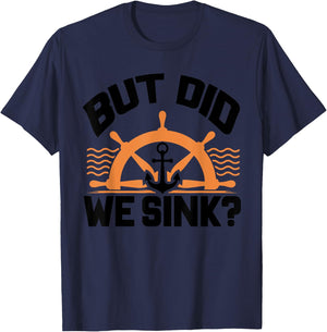 Funny Boat Captain Gift Boater Men Women Cool Boating T-Shirt - T-Shirt | Navy