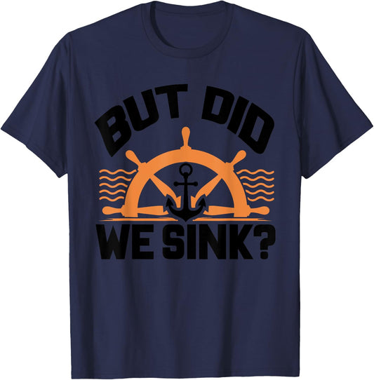 Funny Boat Captain Gift Boater Men Women Cool Boating T-Shirt - T-Shirt | Navy