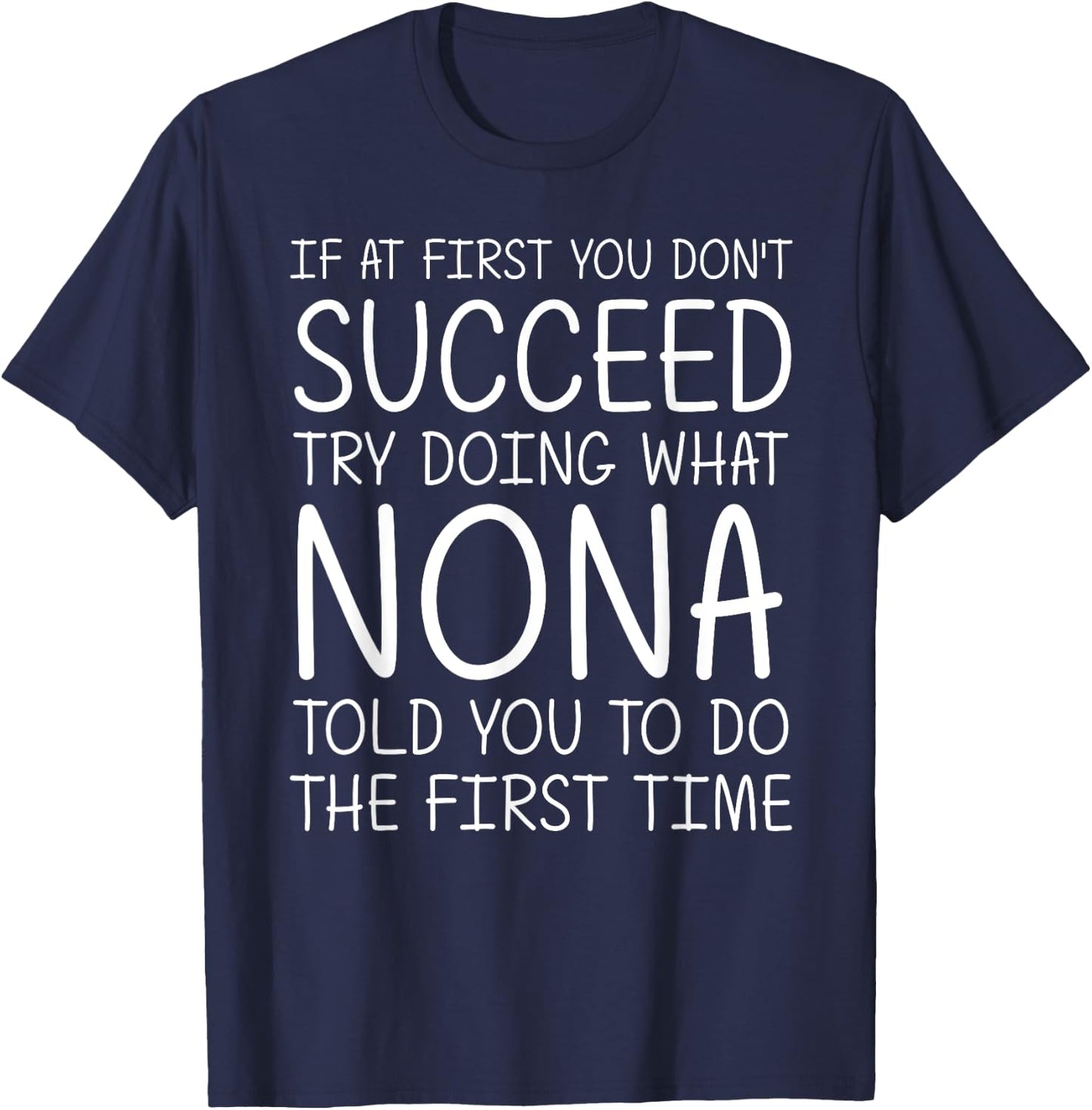 NONA Gift Name Personalized Birthday Funny Christmas Joke T-Shirt - T-Shirt | Navy
