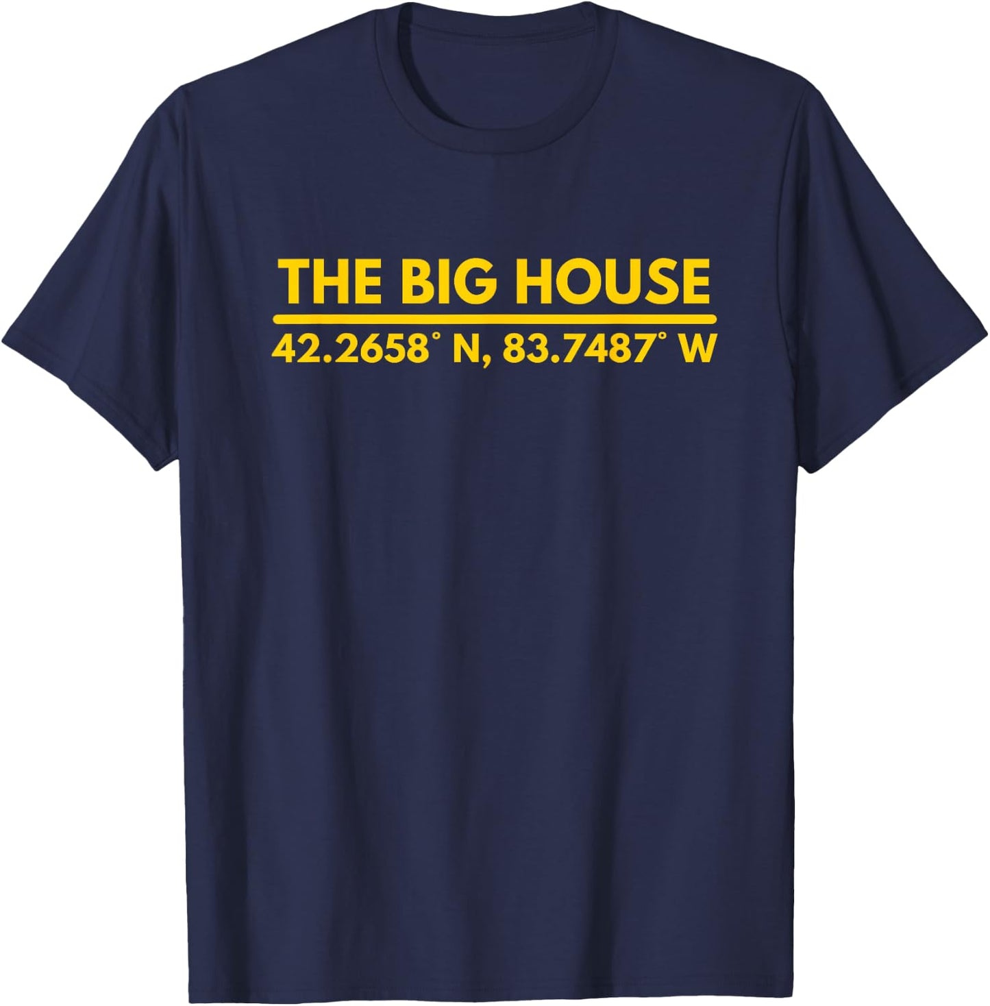 The Big House Latitude & Longitude T-Shirt - T-Shirt | Navy