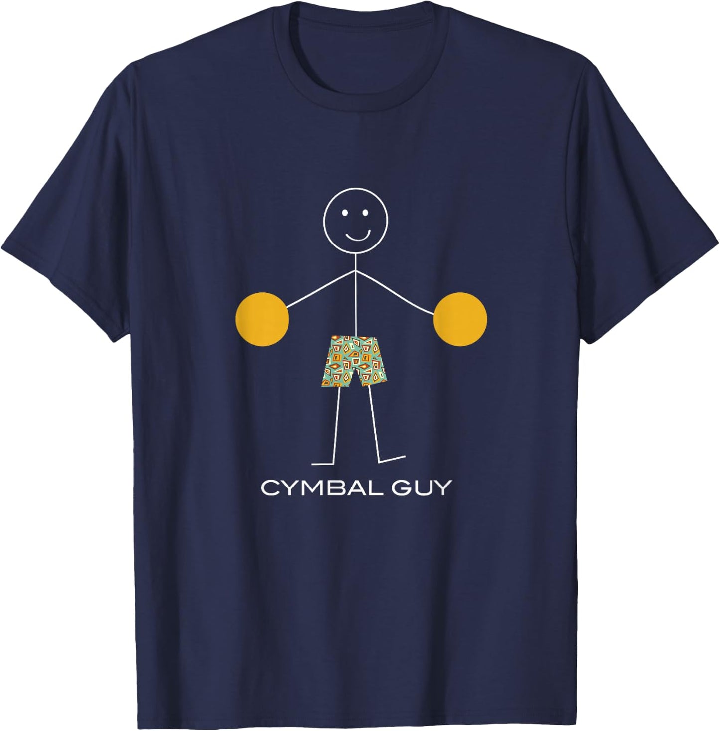 Funny Cymbal Guy Boy Cymbal Player T-Shirt - T-Shirt | Navy