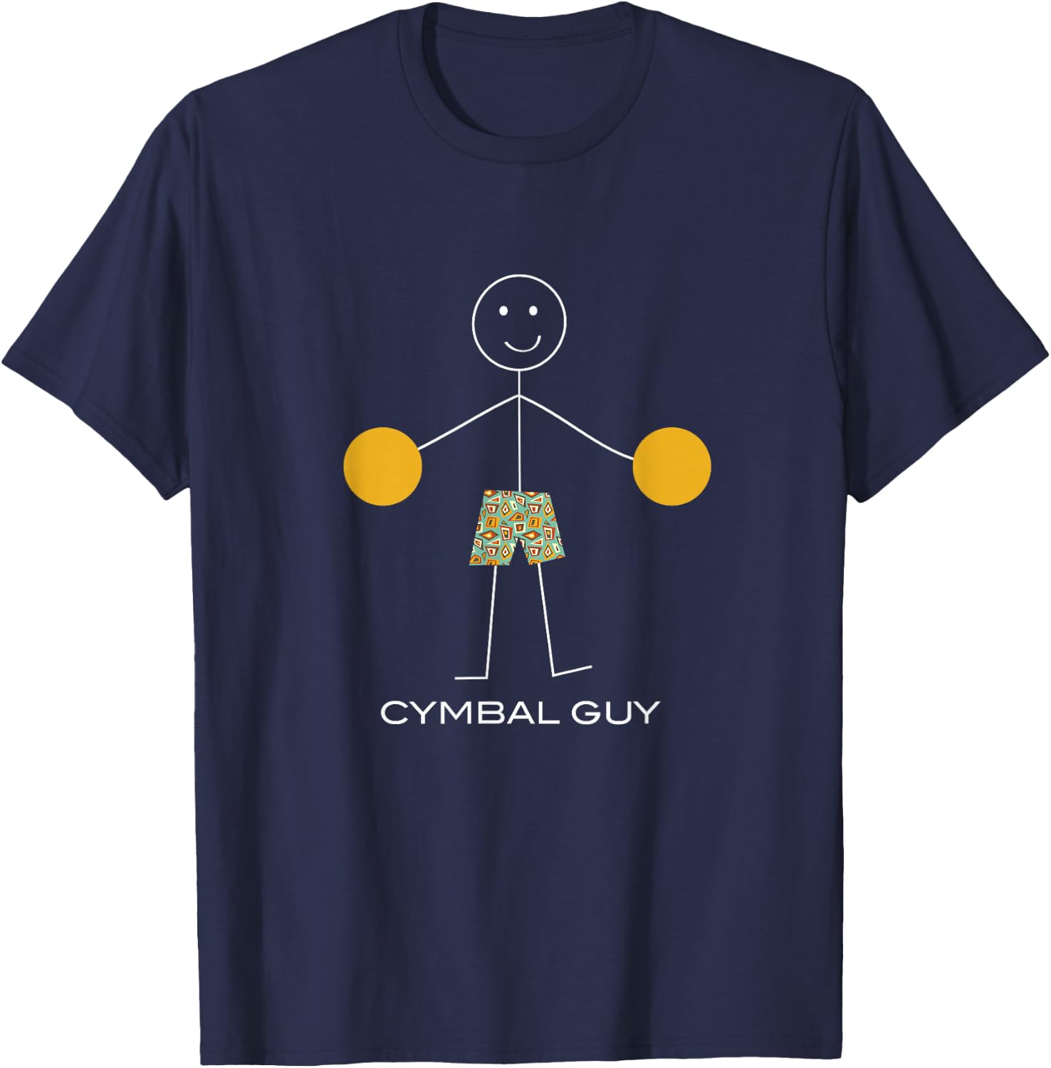 Funny Cymbal Guy Boy Cymbal Player T-Shirt - T-Shirt | Navy
