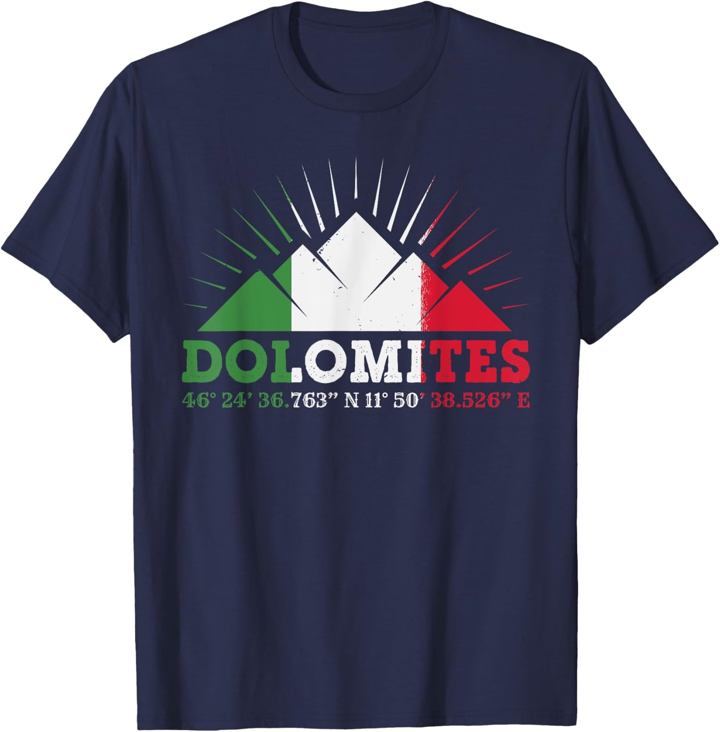 Dolomites Nature Outdoor Italy T-Shirt - T-Shirt | Navy