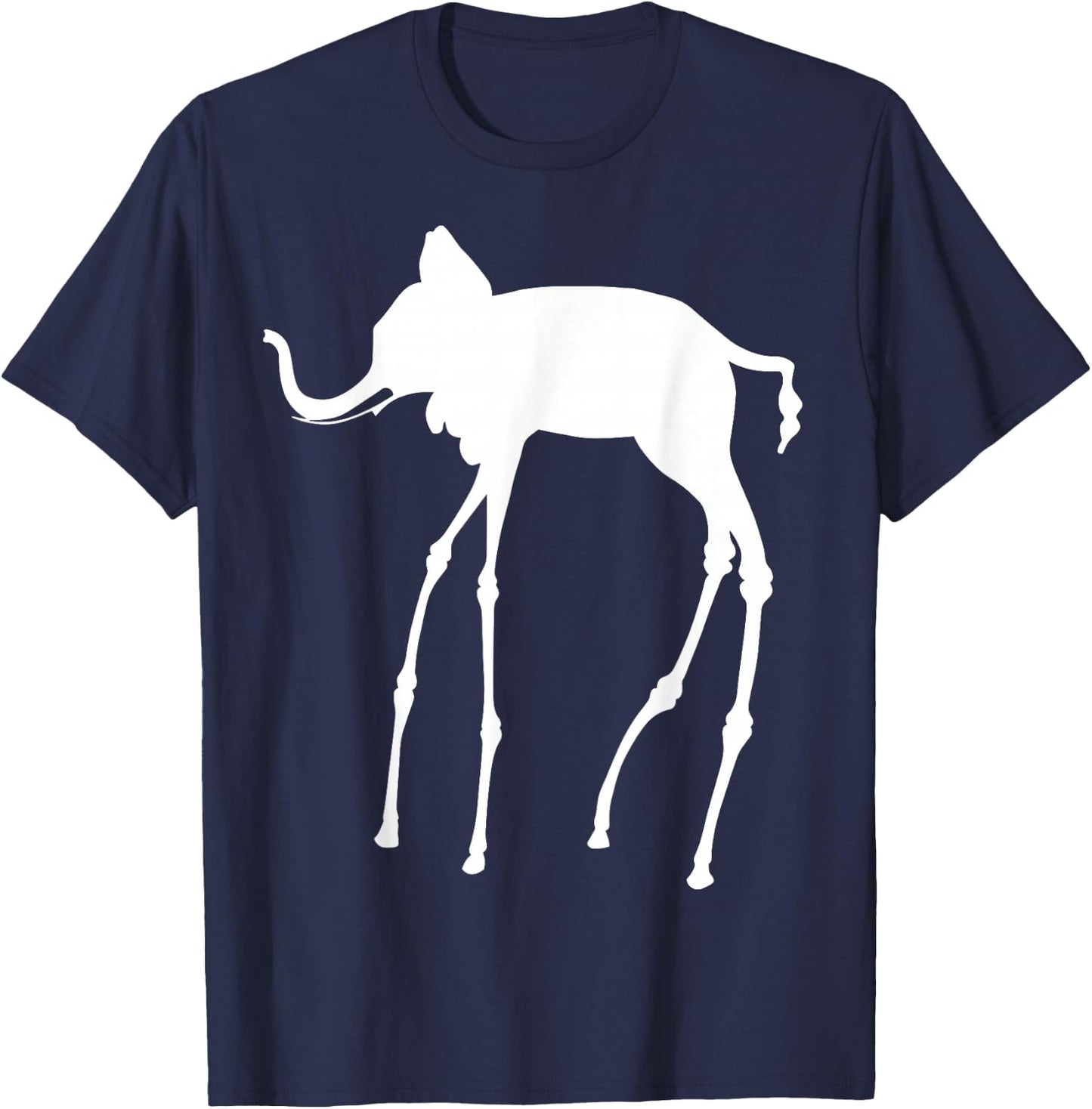 The Elephant by Dali T-Shirt - T-Shirt | Navy