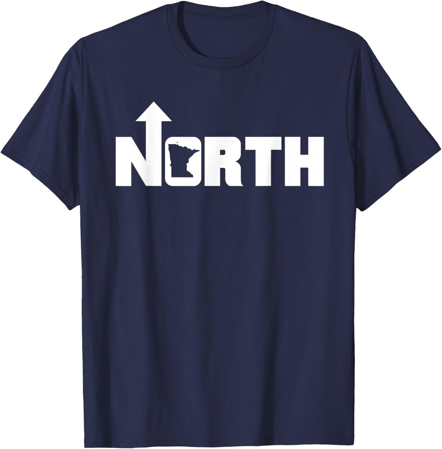 Up North Minnesota | Land Of 10,000 Lakes T-Shirt - T-Shirt | Navy