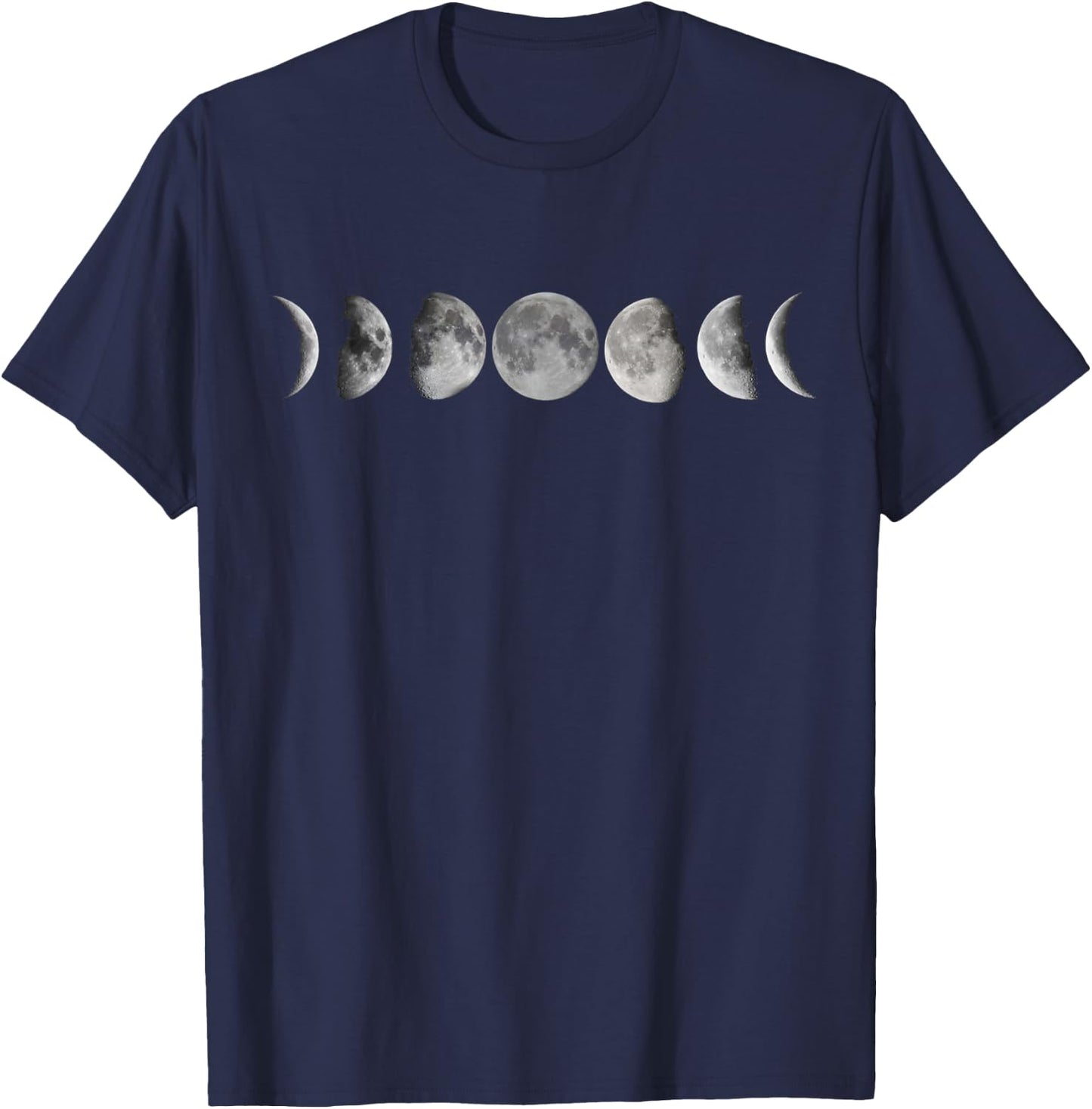 Lunar Cycle Apparel Astronomy Full Moon T-Shirt - T-Shirt | Navy