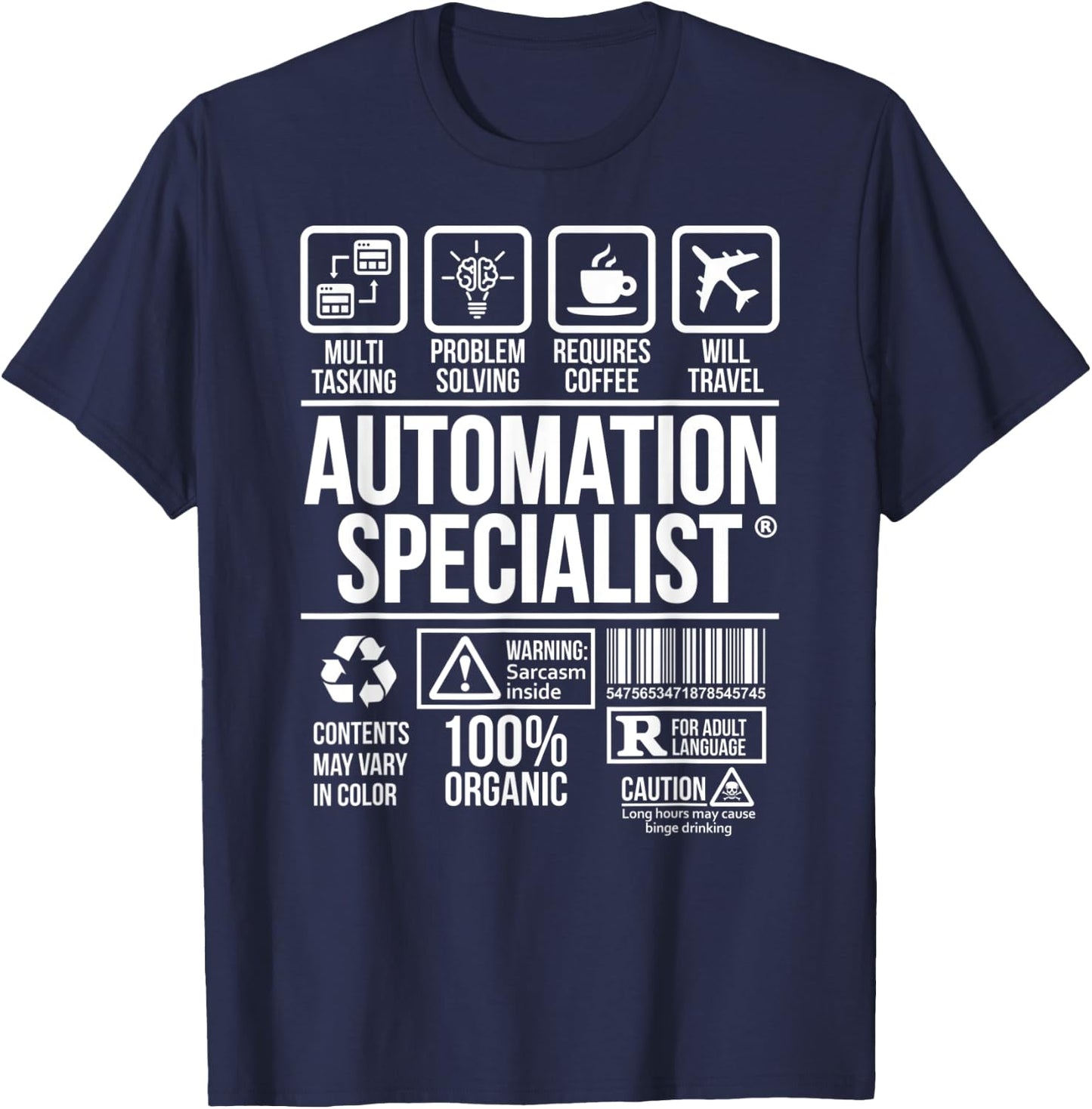 Automation Specialist | Job Profession | #DW T-Shirt - T-Shirt | Navy