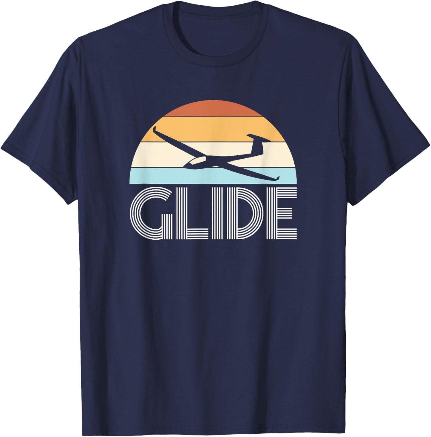 Glide Glider Aeroplane Sailor Gift T-Shirt - T-Shirt | Navy