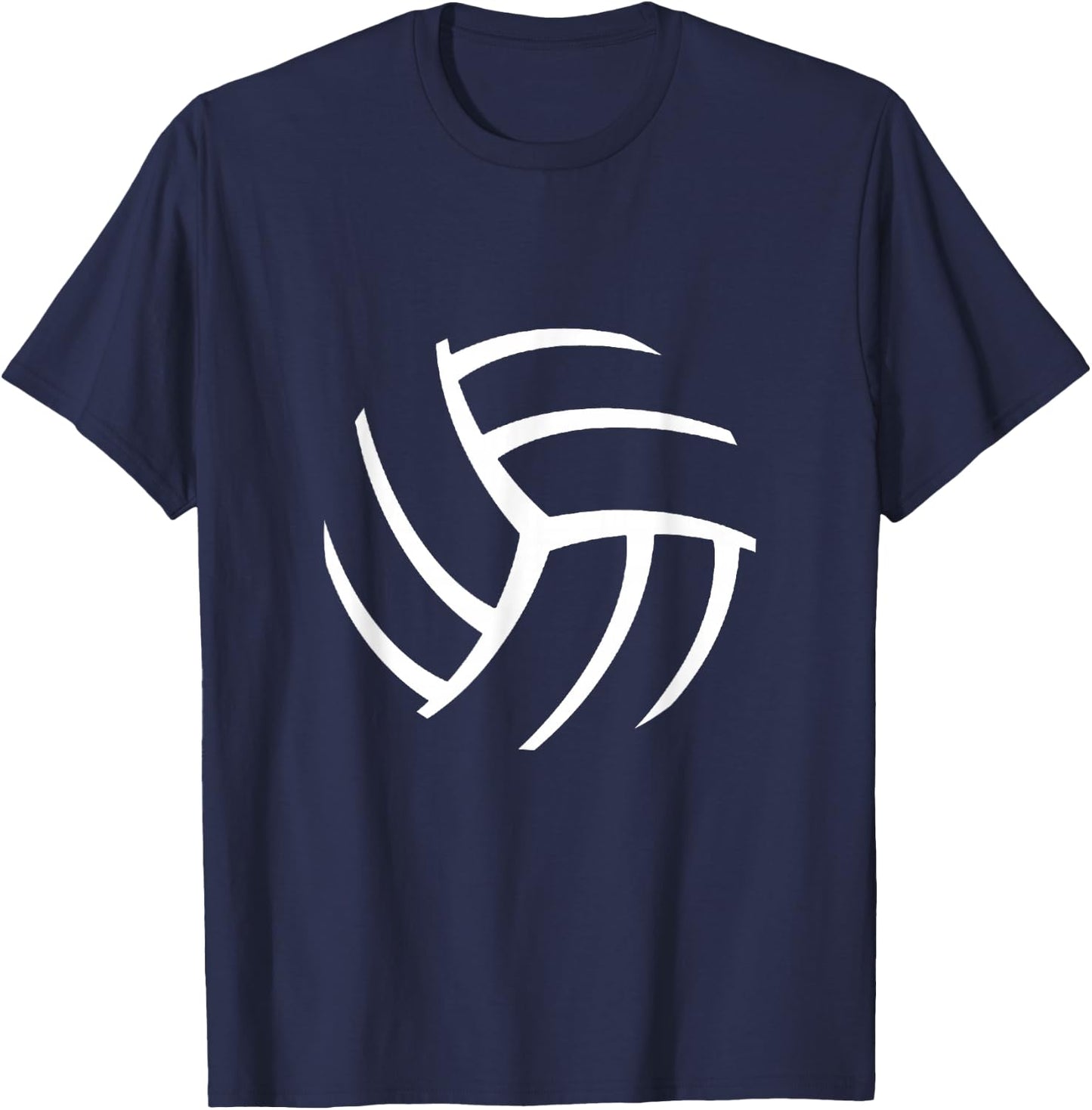 Plain Volleyball Seams Volleyball Player Coaches Sports Gift T-Shirt - T-Shirt | Navy