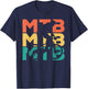 Retro Vintage MTB Gift Mountain Bikers T-Shirt - T-Shirt | Navy