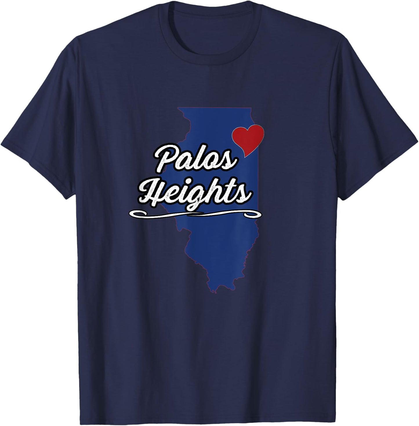 City of Palos Heights Illinois | IL - Novelty Merch Gift T-Shirt - T-Shirt | Navy