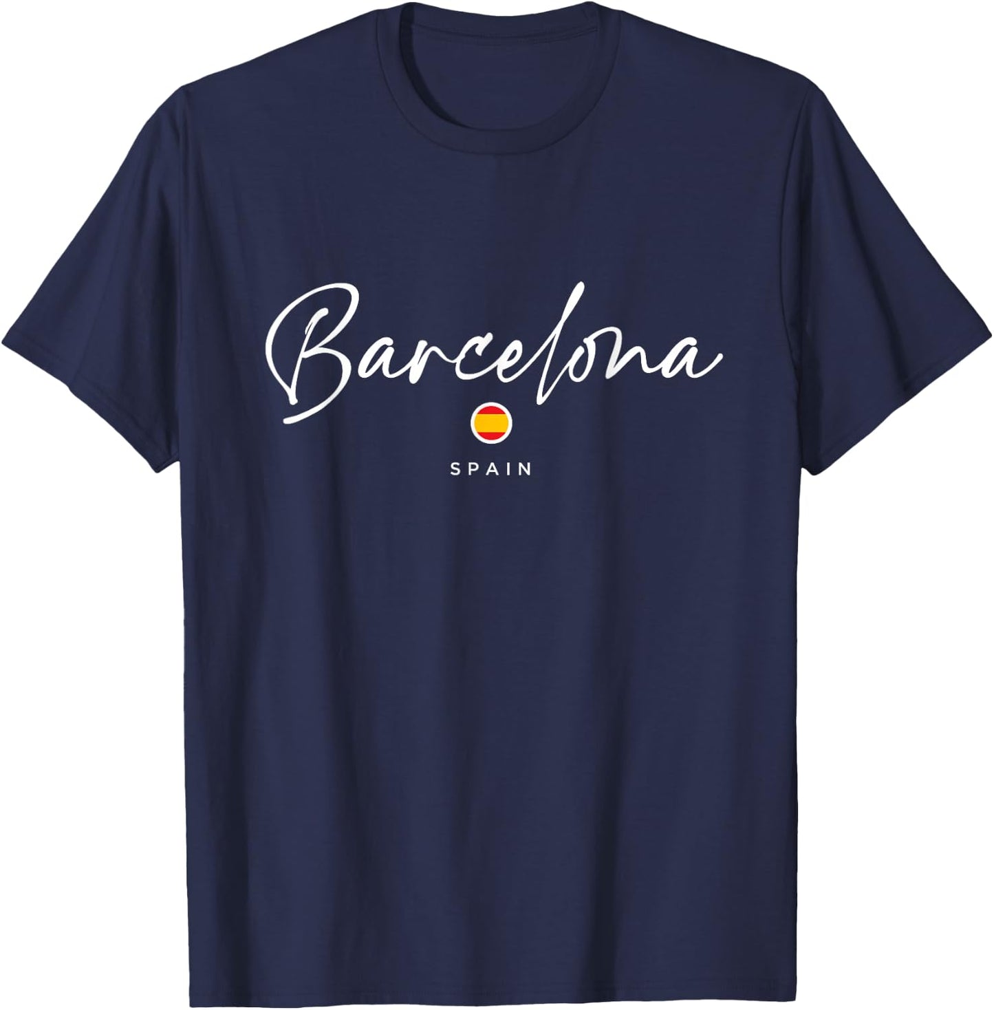 Barcelona Spain T-Shirt - T-Shirt | Navy