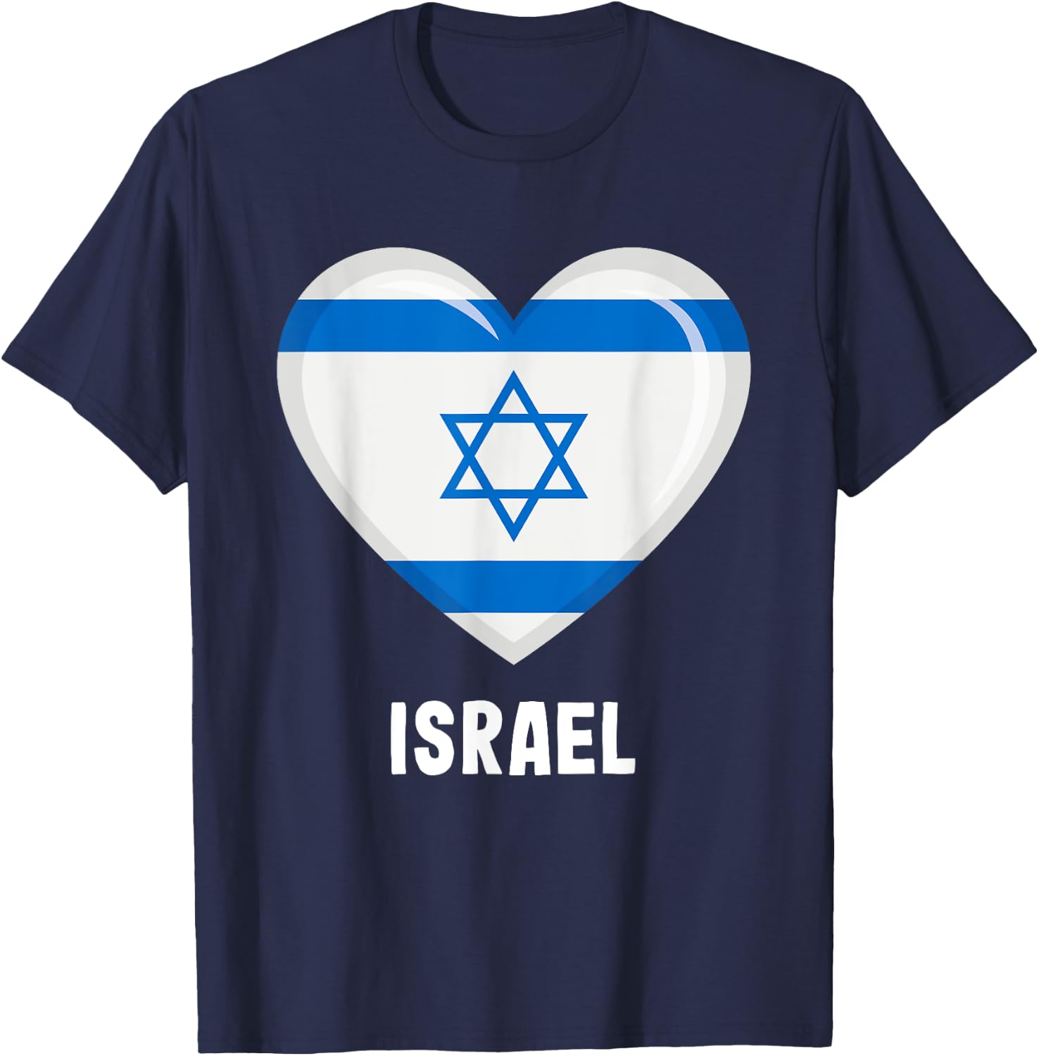 Israel Flag Jersey | Israeli T-Shirt - T-Shirt | Navy