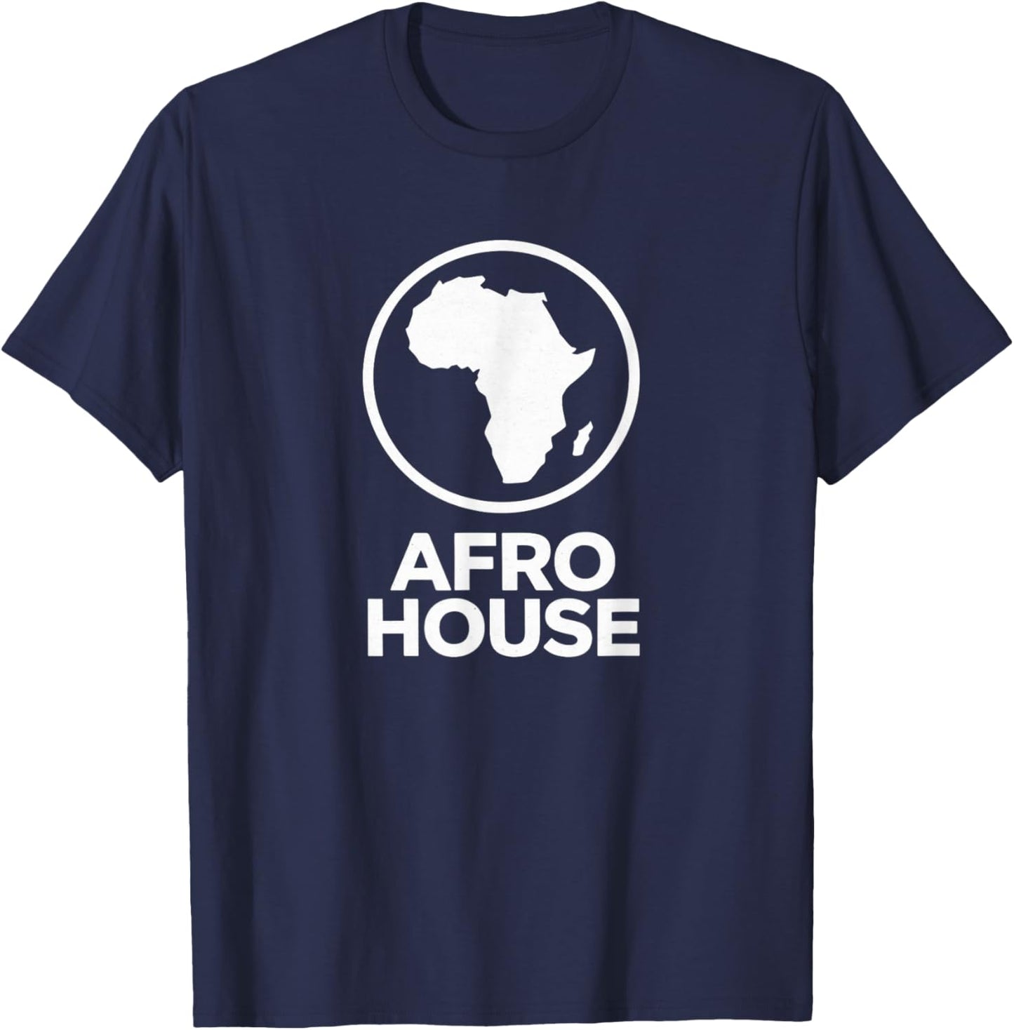 Get Afro House Music Vibes Print T-Shirt - T-Shirt | Navy