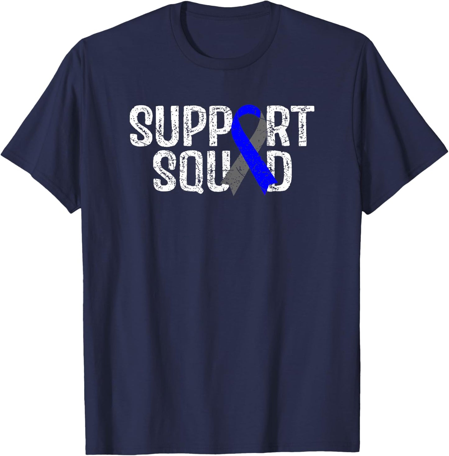 Diabetes Awareness Support Squad T-Shirt - T-Shirt | Navy