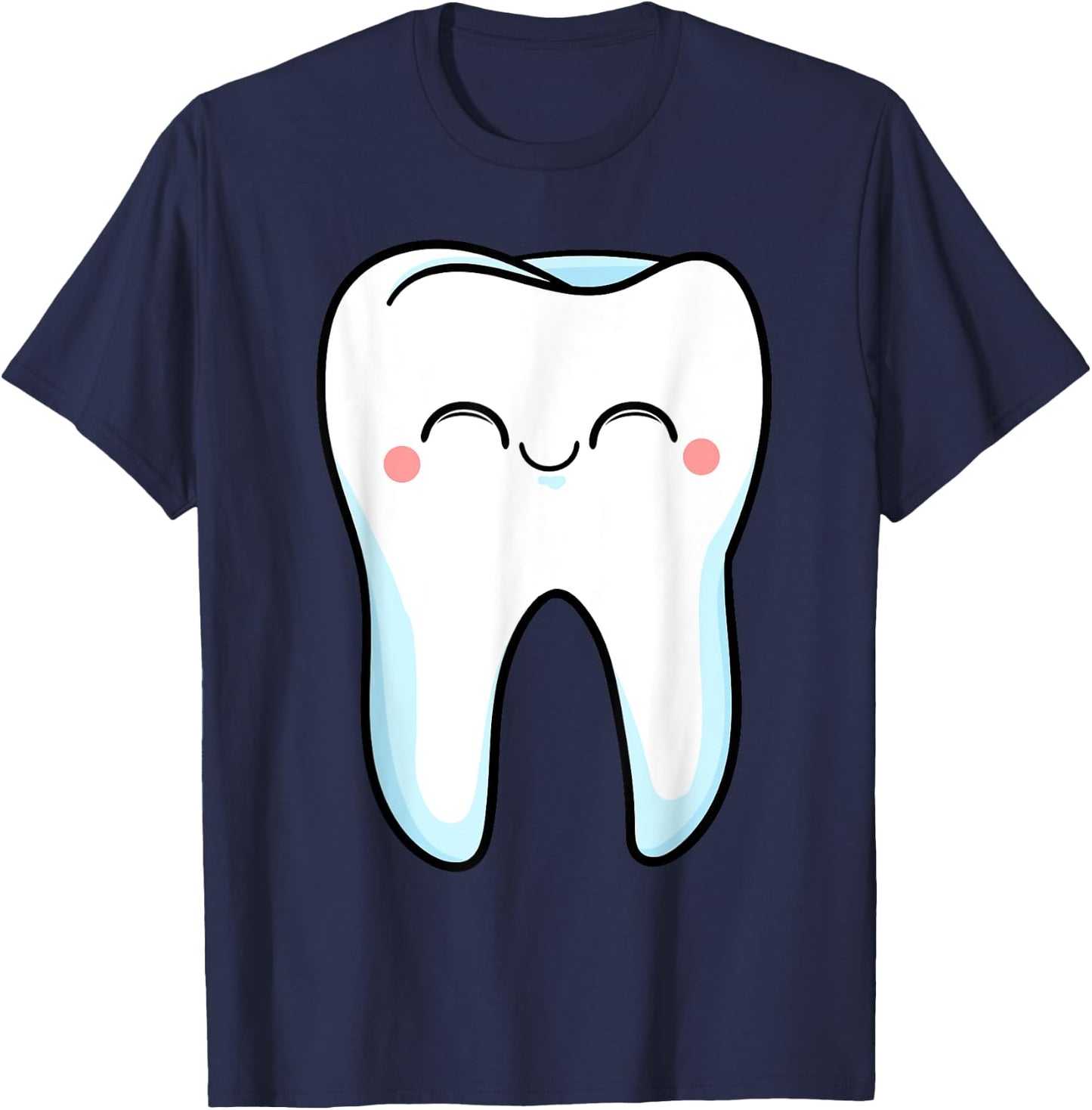 Smiling Teeth Dentist Mouth Doctors Hygiene Doc T-Shirt - T-Shirt | Navy