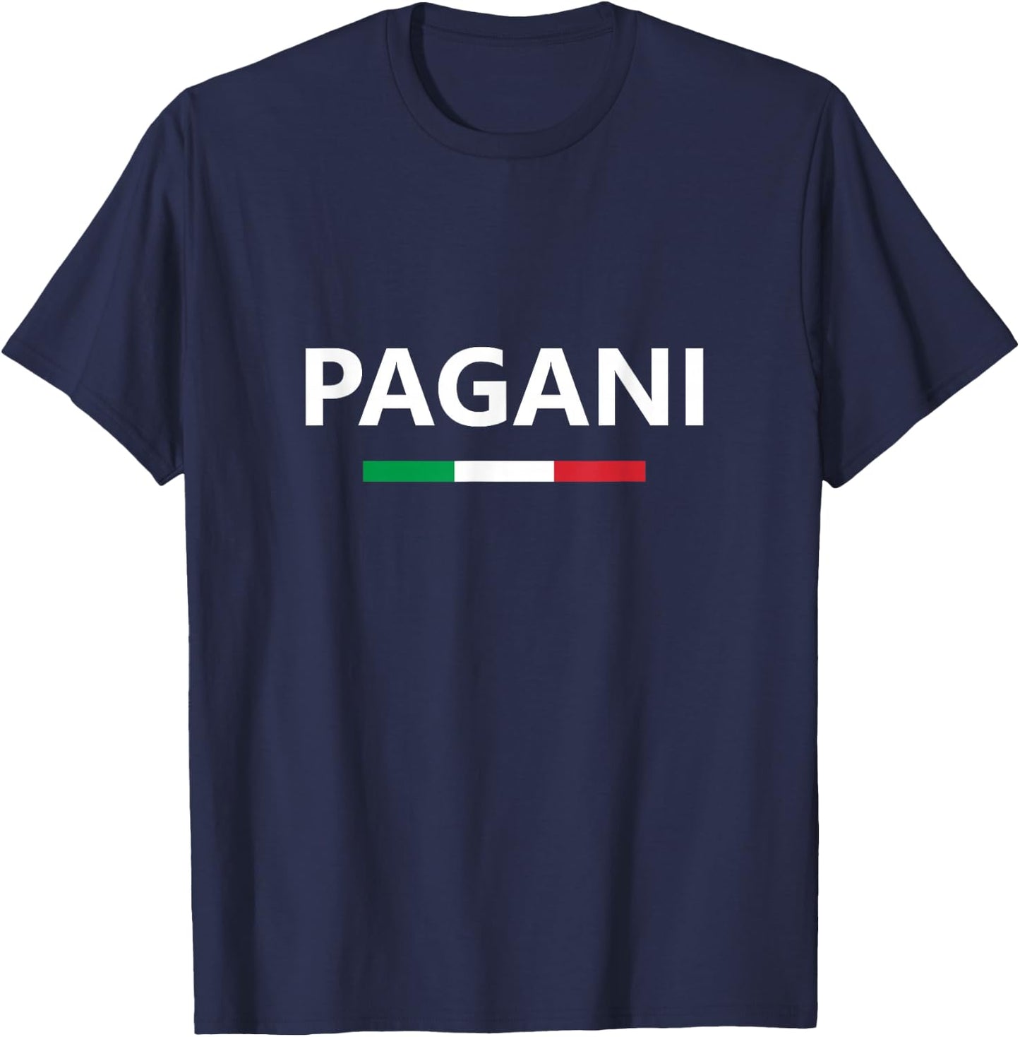 Pagani Italy Italian Italia Flag Country Travel Vacation T-Shirt - T-Shirt | Navy