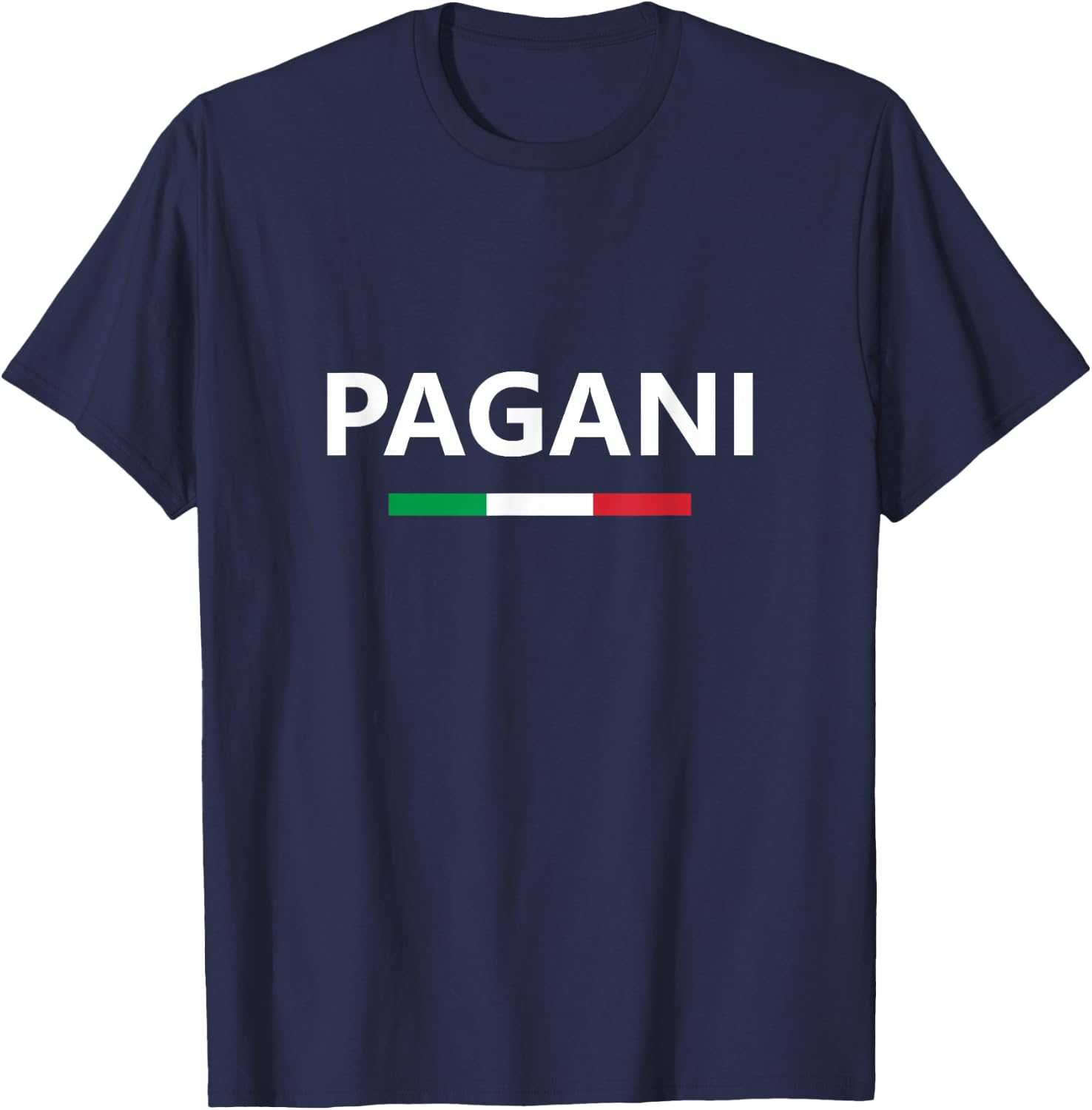 Pagani Italy Italian Italia Flag Country Travel Vacation T-Shirt - T-Shirt | Navy