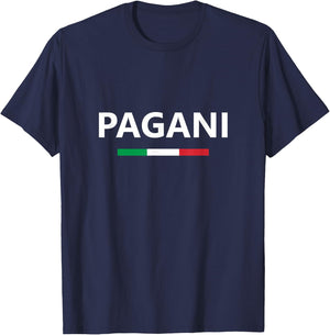 Pagani Italy Italian Italia Flag Country Travel Vacation T-Shirt - T-Shirt | Navy