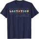 Retro Lactation Consultant IBCLC Breastfeeding Birth Worker T-Shirt - T-Shirt | Navy