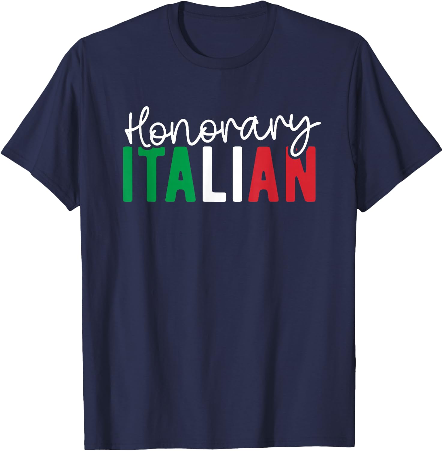 Honorary Italian Funny Italian Husband Wife Italy Vacation T-Shirt - T-Shirt | Navy