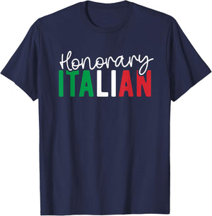 Honorary Italian Funny Italian Husband Wife Italy Vacation T-Shirt - T-Shirt | Navy