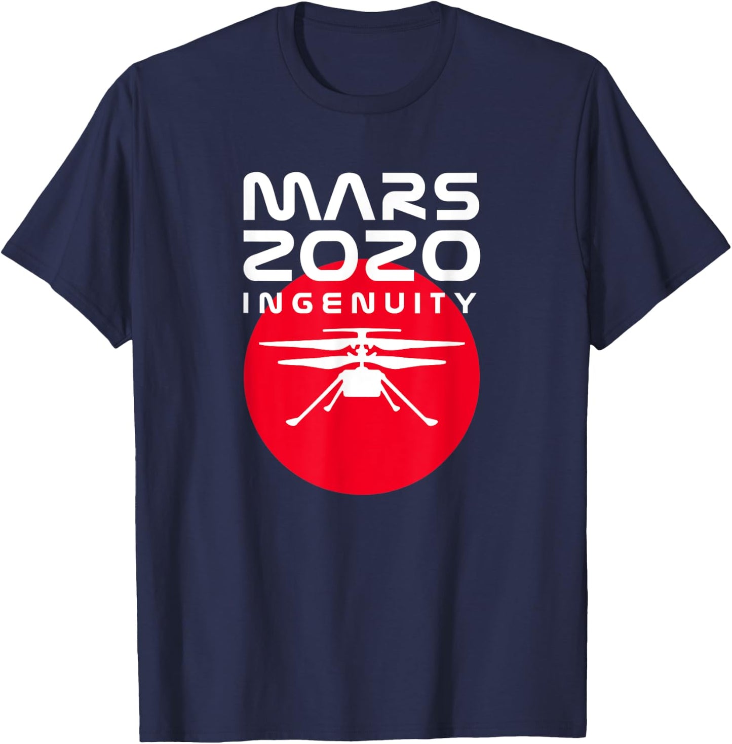 Mars 2020 Perseverance Ingenuity Helicopter Girls Kids Boys T-Shirt - T-Shirt | Navy