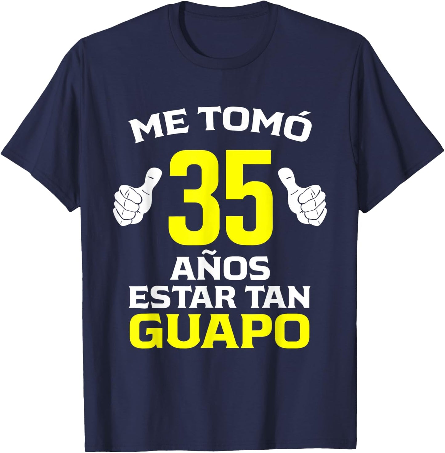 35 Años Regalo de Cumpleaños 35 para él T-Shirt - T-Shirt | Navy