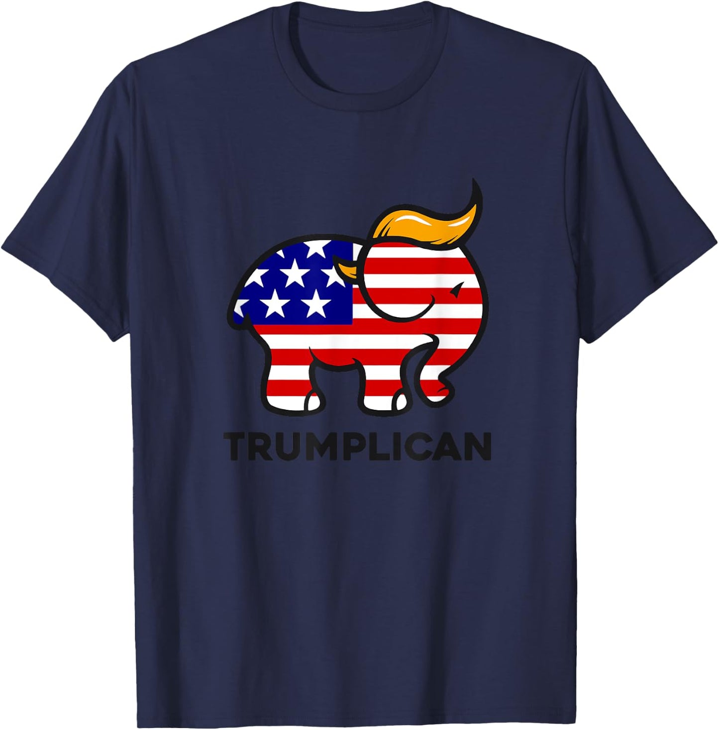 Trumplican Donald Trump 2024 republican elephant T-Shirt - T-Shirt | Navy