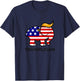 Trumplican Donald Trump 2024 republican elephant T-Shirt - T-Shirt | Navy